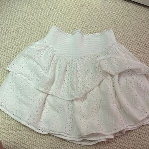 Hollister White Eyelet Skirt